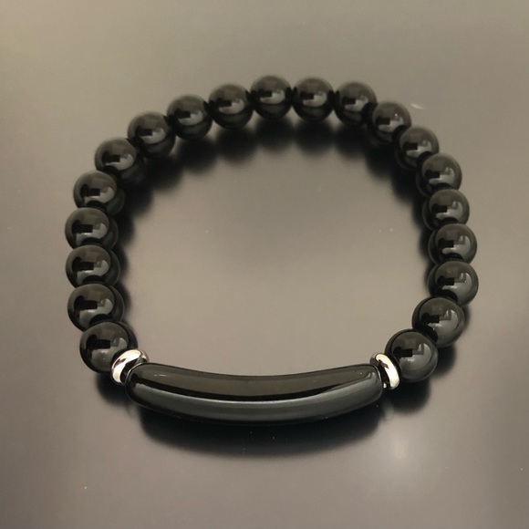 Jewelry - Black Obsidian Bracelet 8mm beads Stretchable Bracelet